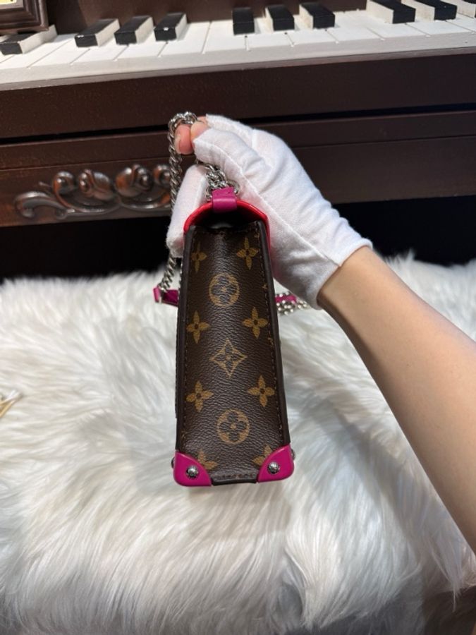 LV/路易威登 限量款mask老花小怪獸面具機器人鏈條包 原膜都在 超級好成色-2