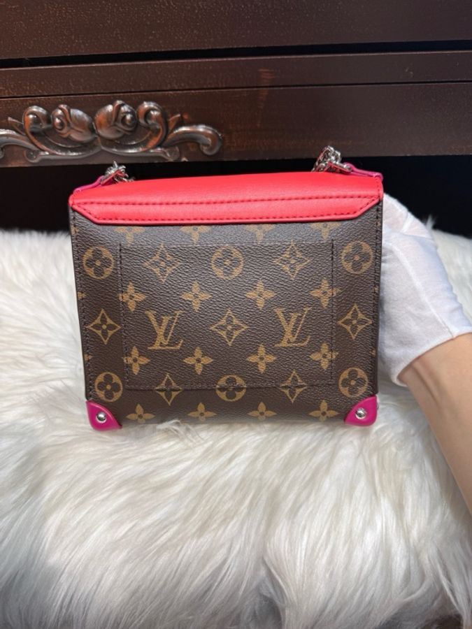 LV/路易威登 限量款mask老花小怪獸面具機器人鏈條包 原膜都在 超級好成色-3