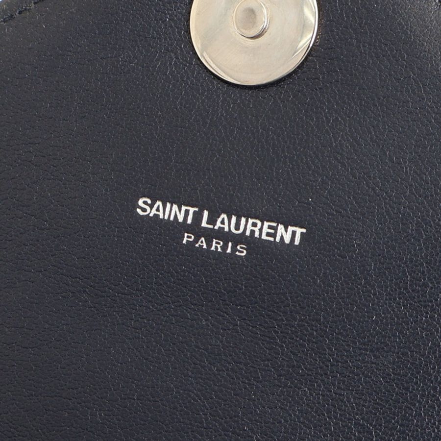 SAINT LAURENT YSL 聖羅蘭 College Big 兩用包 深藍色 牛皮 392738-4