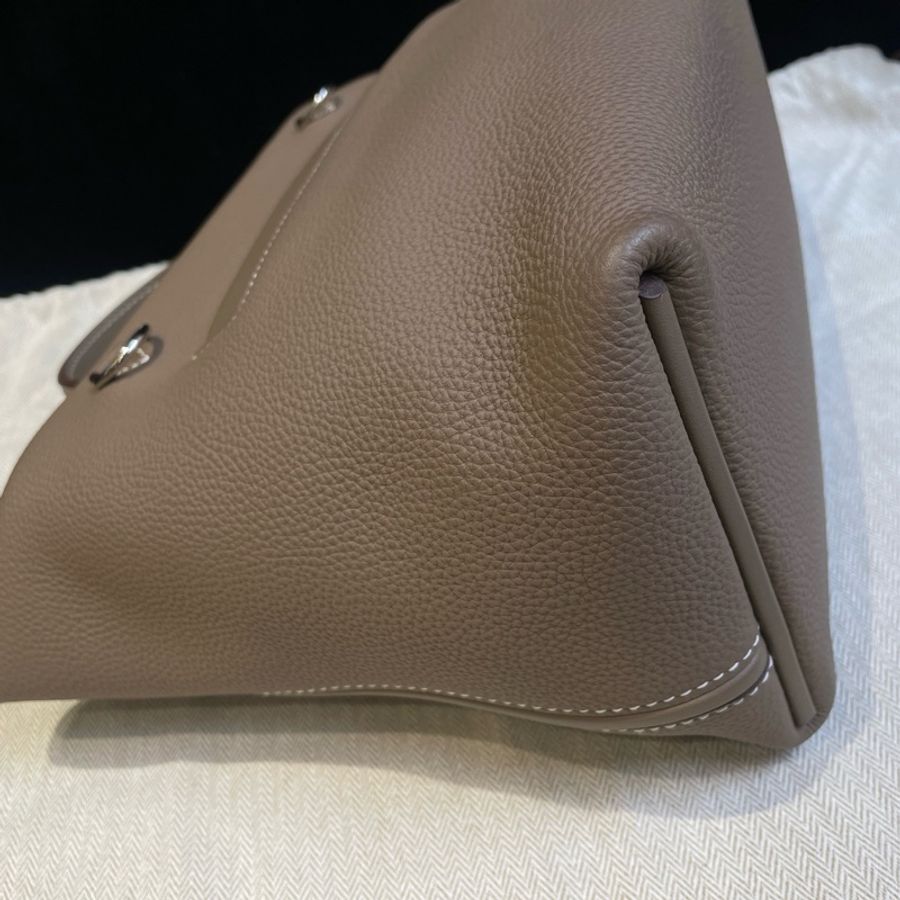 HERMES · 愛馬仕 2424大象灰銀扣29 手提包單肩包斜挎包-4