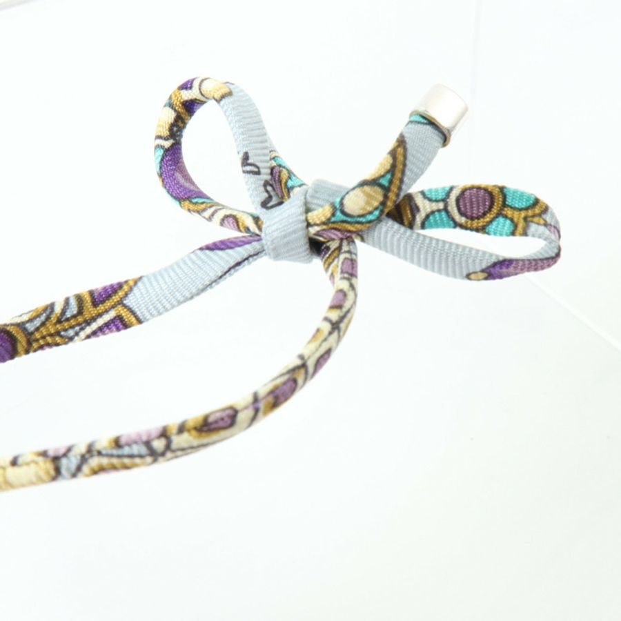 HERMES 絲質/金屬Necklace項鏈-4