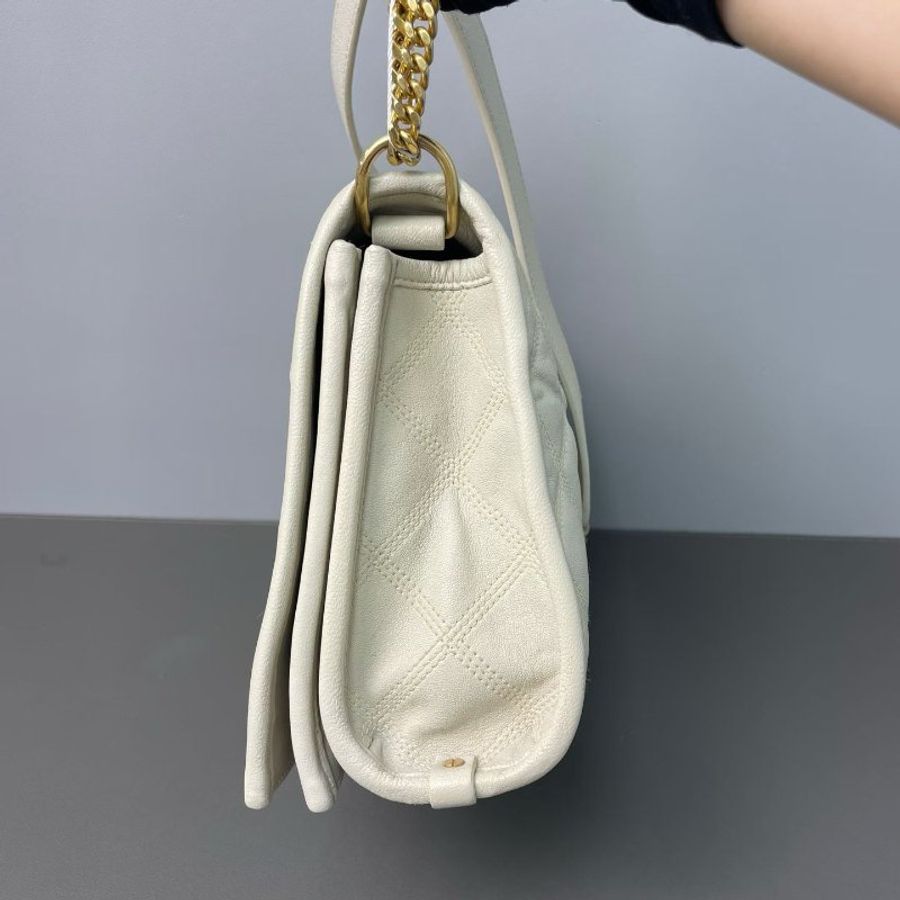 ysl 白金becky菱格紋鏈條包 25.5*17*7 98新配件塵袋-2