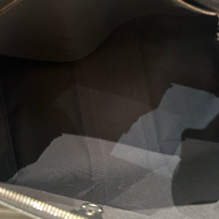 LV 路易威登Keepall 黑花老花旅行包 手提包斜挎包 附件:肩帶,鎖鑰匙,皮牌-6