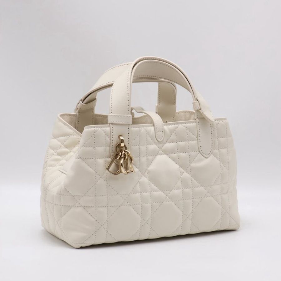 DIOR Toujours小牛皮托特包 - 小號白金-3
