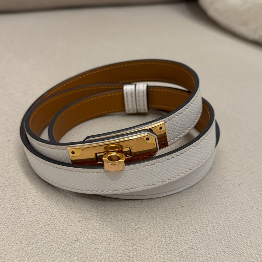 HERMES 愛馬仕 kelly 腰帶 kelly belt 金扣 皮帶 腰帶-0
