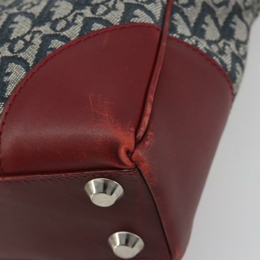 【日本直送】Christian Dior Trotter帆布手提包 海軍藍 銀色 正品 195056A-8
