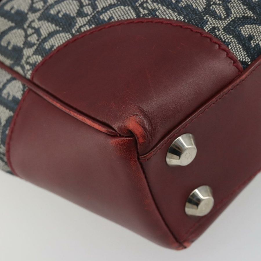 【日本直送】Christian Dior Trotter帆布手提包 海軍藍 銀色 正品 195056A-13