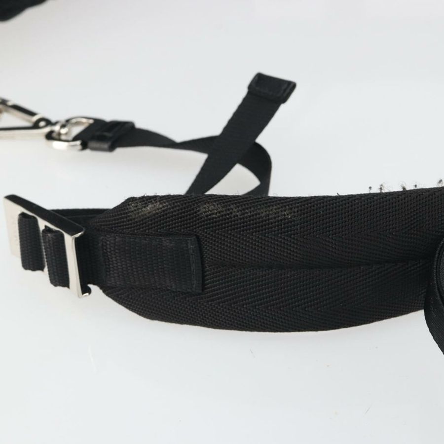 【日本直送】PRADA 尼龍斜背包 黑色 銀色 正品 195008A-8