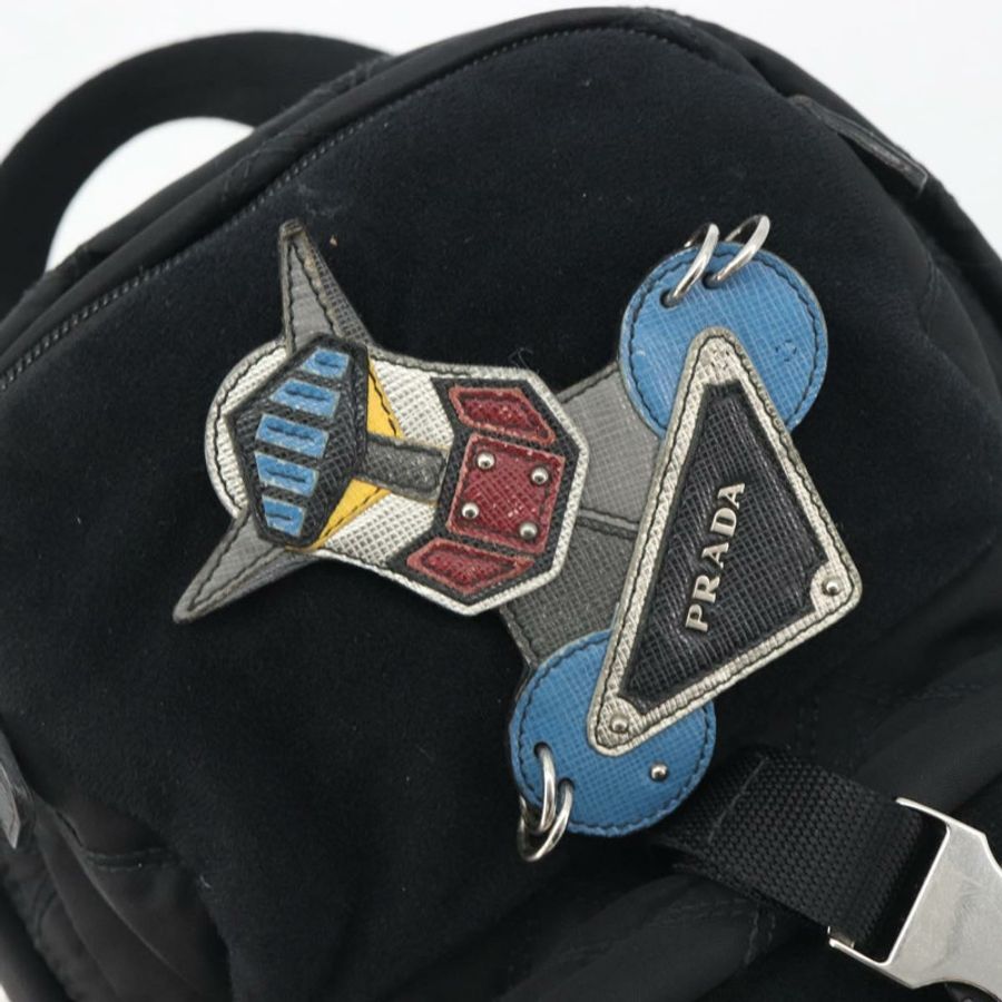 【日本直送】PRADA 尼龍斜背包 黑色 銀色 正品 195008A-20
