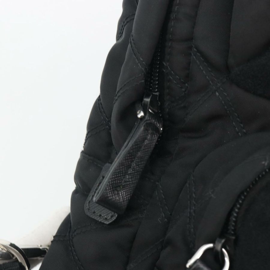 【日本直送】PRADA 尼龍斜背包 黑色 銀色 正品 195008A-22