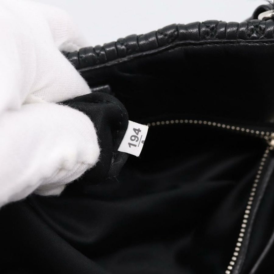 【日本直送】Miu Miu Matelasse 手提包 皮革 2way 銀色 黑色 正品 am12329V-10