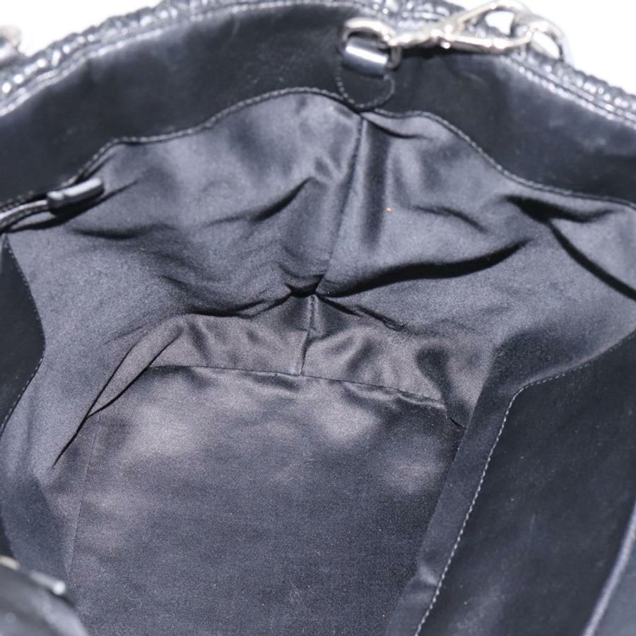 【日本直送】Miu Miu Matelasse 手提包 皮革 2way 銀色 黑色 正品 am12329V-20