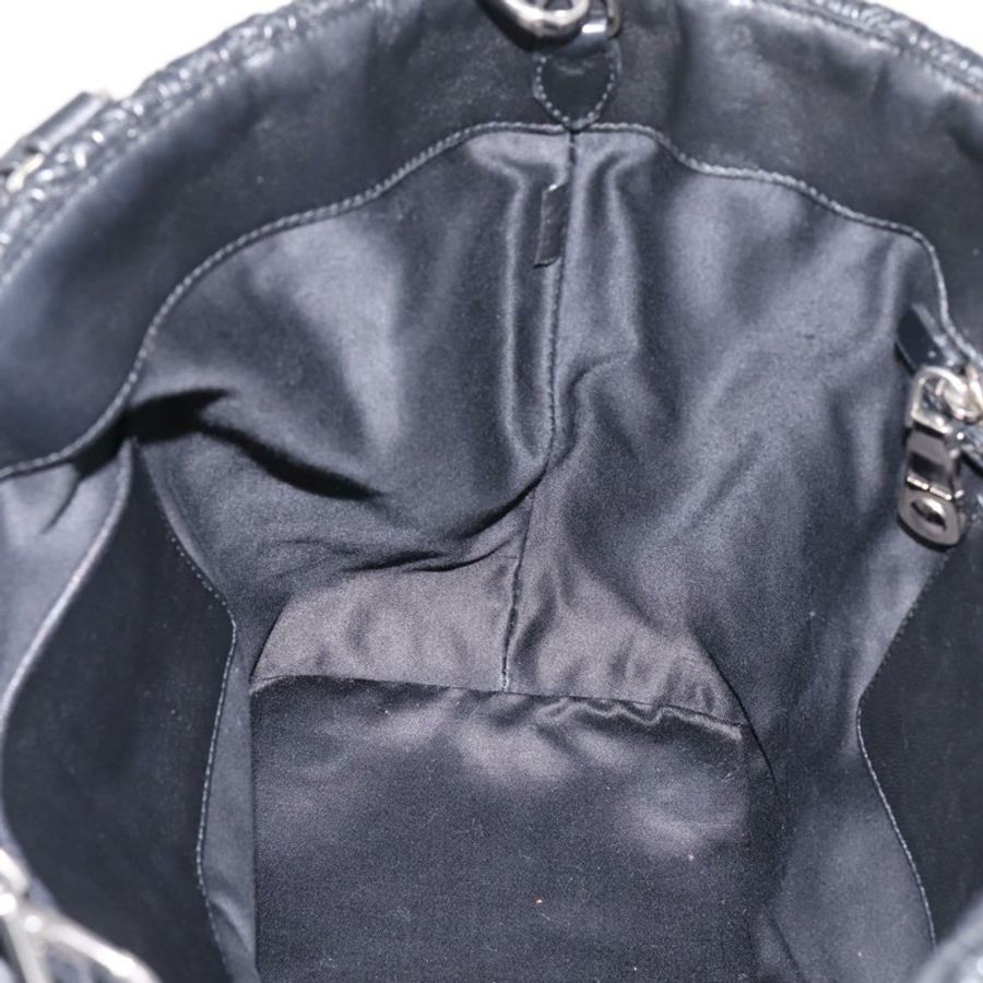 【日本直送】Miu Miu Matelasse 手提包 皮革 2way 銀色 黑色 正品 am12329V-21