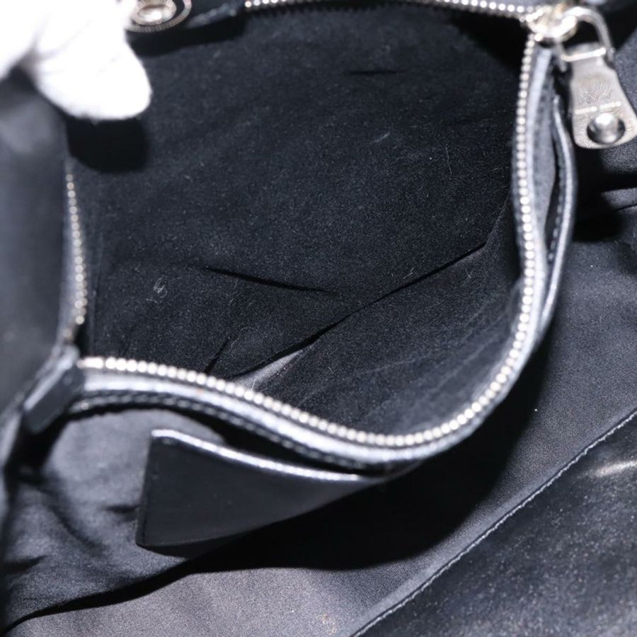 【日本直送】Miu Miu Matelasse 手提包 皮革 2way 銀色 黑色 正品 am12329V-24