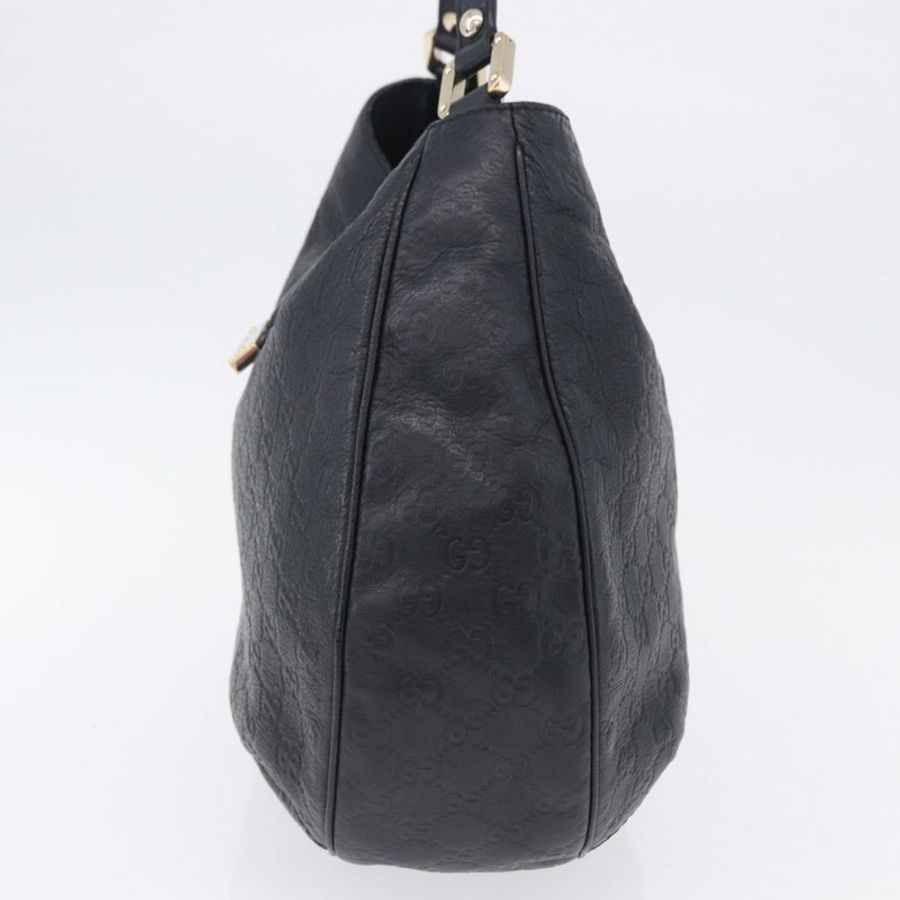 【日本直送】GUCCI GuccissimaGG 單肩包,黑色金色皮革,貨號 233604,正品 am12324V-2