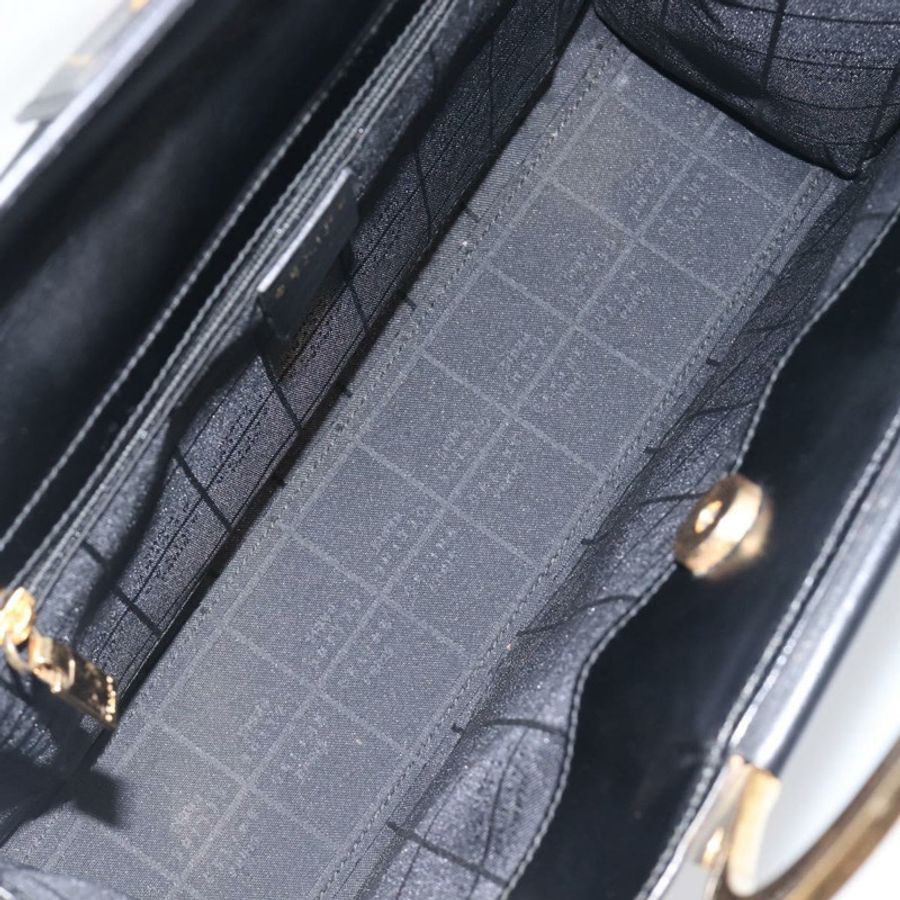 【日本直送】CELINE 手提包 皮革 2way 黑色 金色 Auth 197456A-10