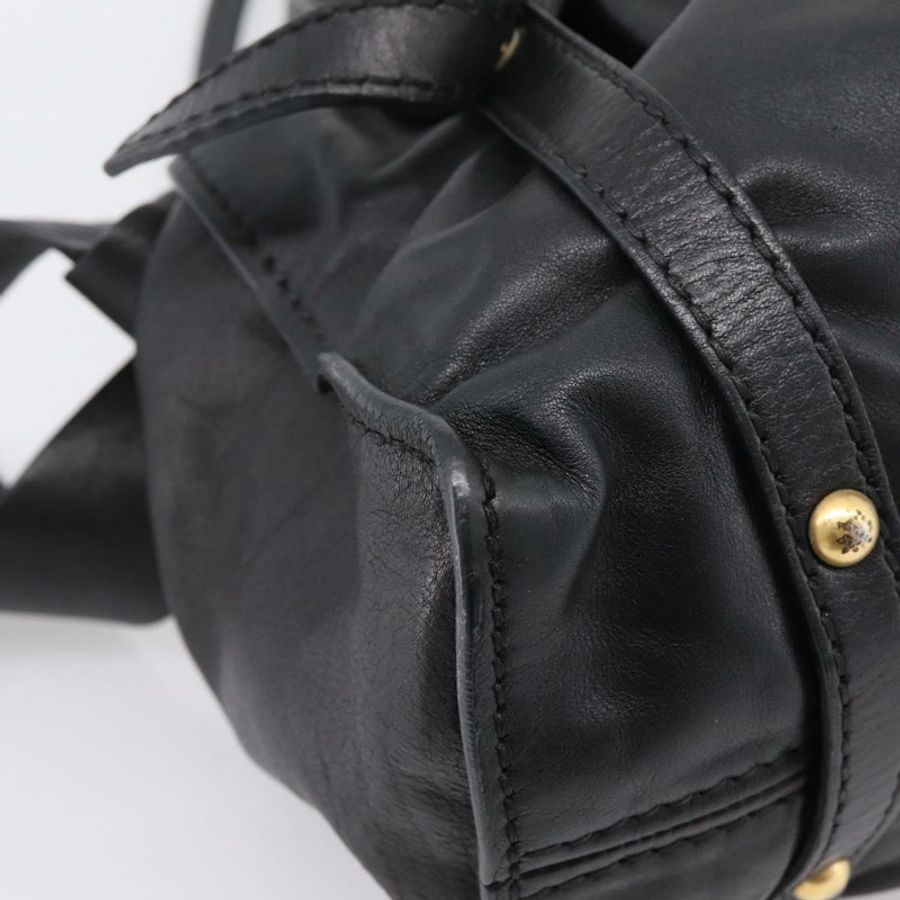 【日本直送】Miu Miu 黑色金色皮革肩背包 正品 yk20875M-14