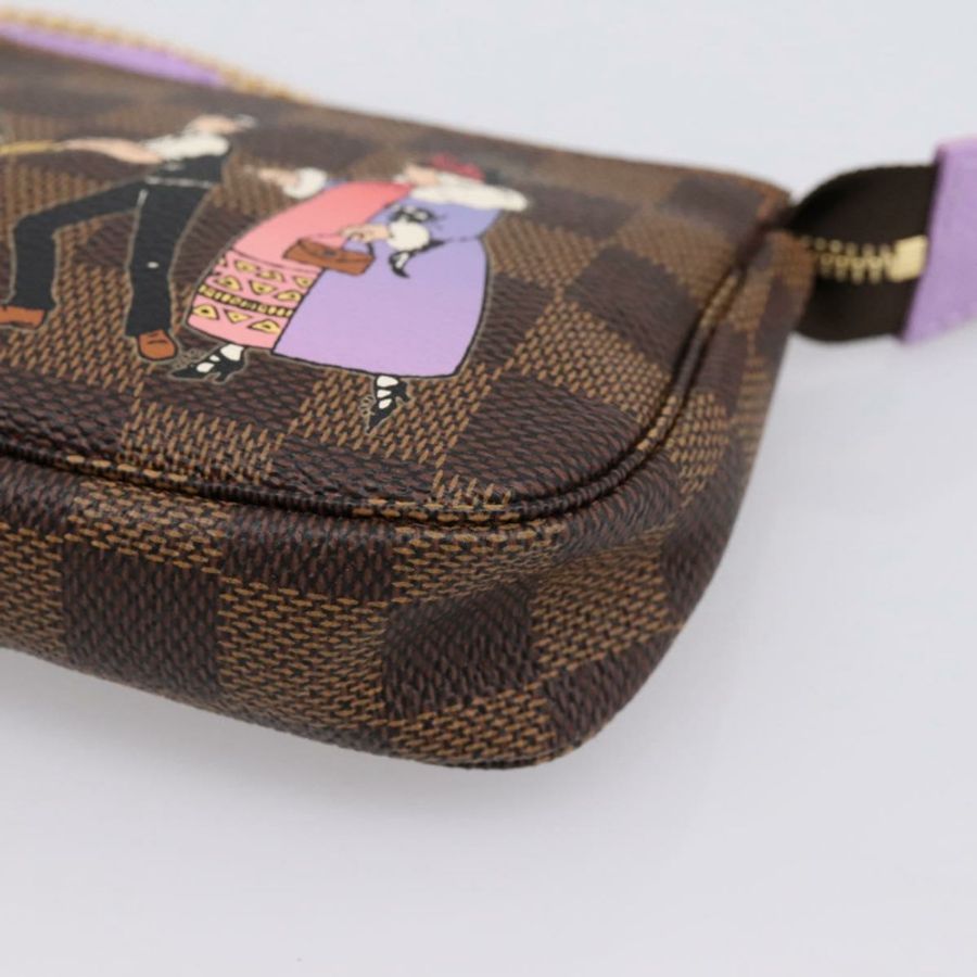 【日本直送】路易威登 Damier Ebene 迷你手拿包配件袋 N63003 正品 BA15324M-8