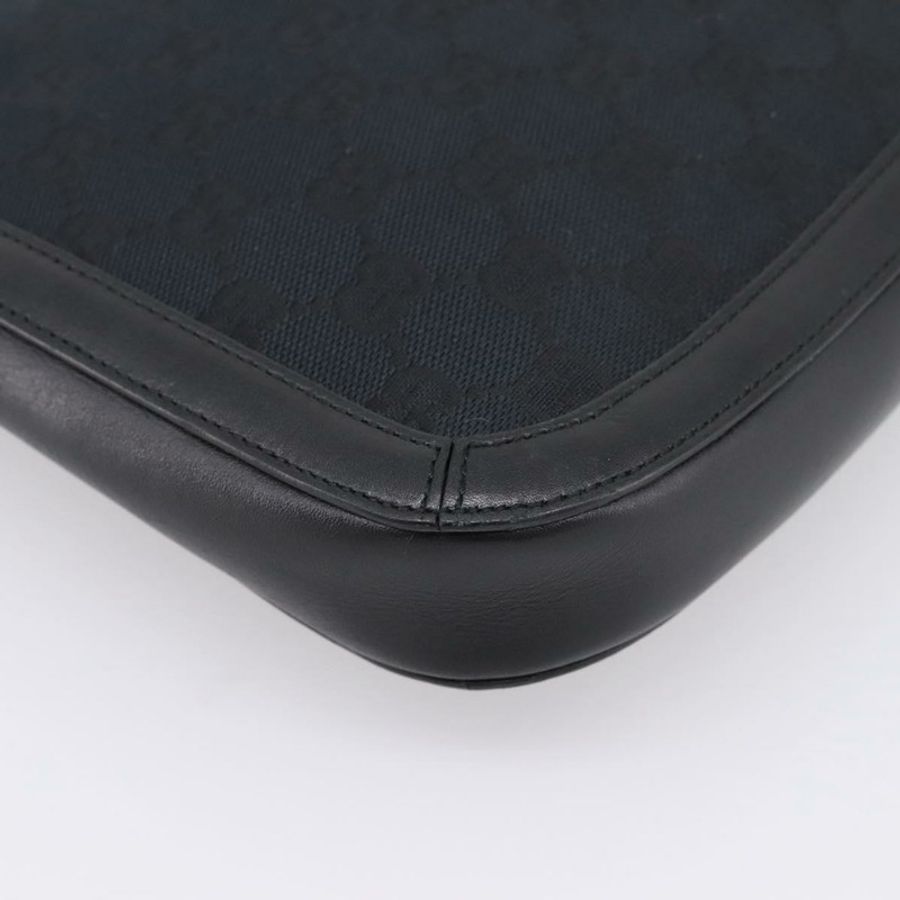【日本直送】GUCCI GG帆布肩背包 黑色金色 001 4142 正品 201947A-15