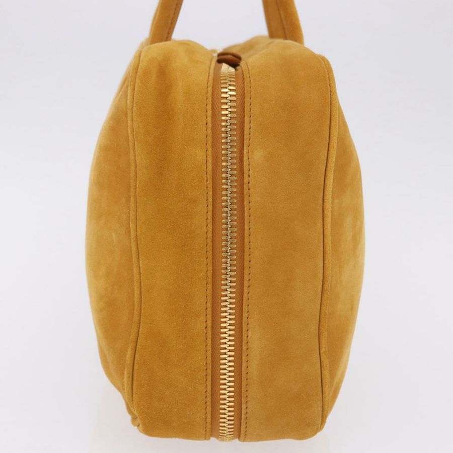 【日本直送】Miu Miu Beau 單肩包 麂皮 黃色 金色 正品 ka5957SAM-3