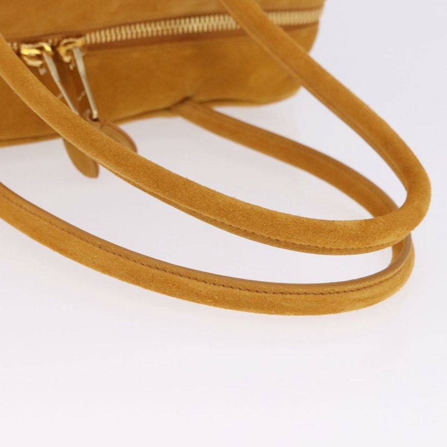 【日本直送】Miu Miu Beau 單肩包 麂皮 黃色 金色 正品 ka5957SAM-6