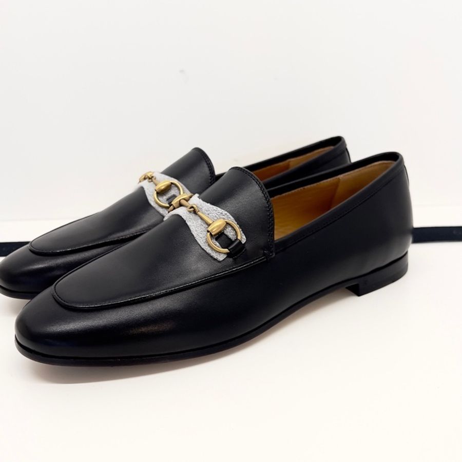 Gucci 黑色全皮馬銜扣樂福鞋 size 38碼-3
