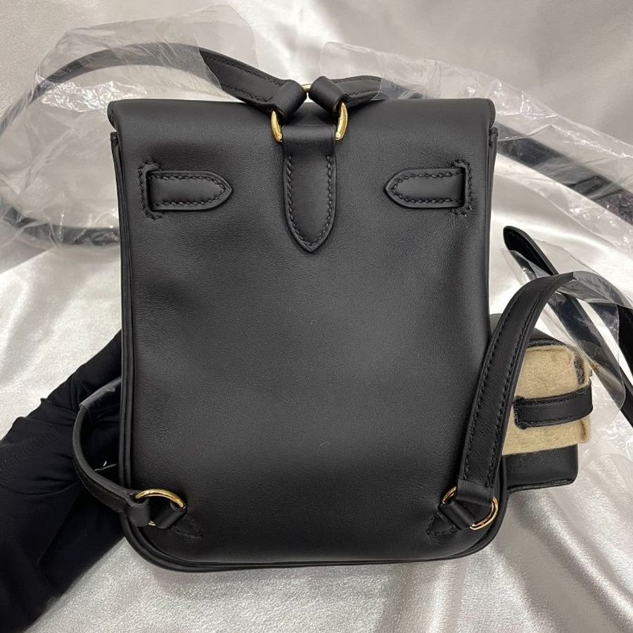 愛馬仕 Hermès Kelly Jump 凱莉跳跳 雙肩包 黑色 Swift皮 金扣|全新|W刻-2