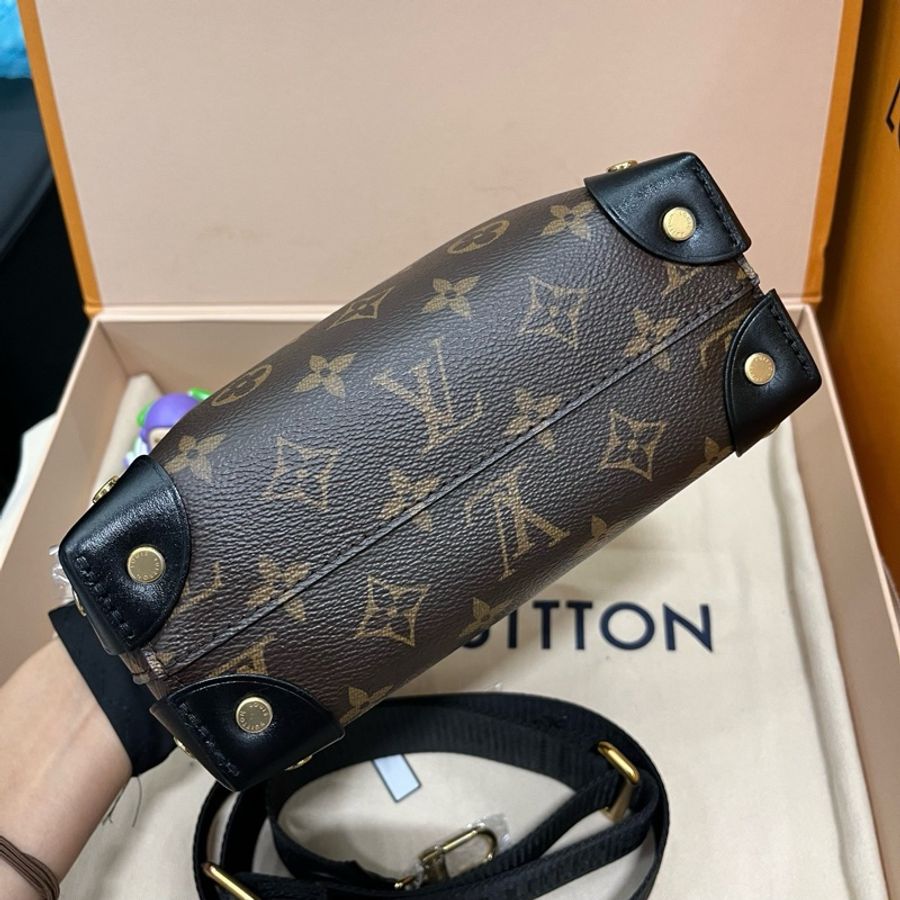 LV 八角軟盒子 芯片款 皮面無損 內里乾淨-5