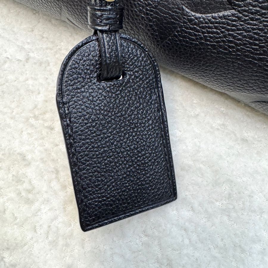 LV Petit Palais 黑牛皮壓紋金釦手提斜背包 M58916-19