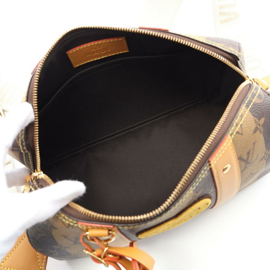 原花 Reverse 帆布 NIGO Stripes City Keepall Bandouliere【LOUIS VUITTON LV 路易威登】 M45963-2