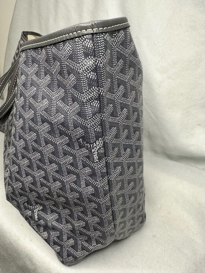 Goyard Saint‑Louis PM灰色托特包-5