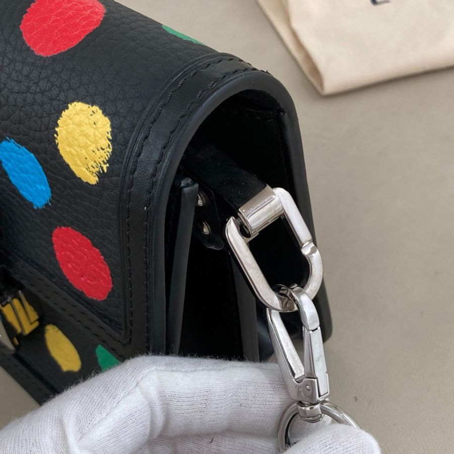 LV 路易威登x Yayoi Kusama草间弥生Dauphine Mini Taurillon达芙妮-5