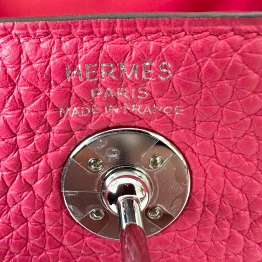 🌈Hermes🌟Mini Lindy一代💗極致粉銀扣💗99新🌈TC皮🌟有貼膜🌟minilindy🌟lindy🌟愛馬仕🌟-2