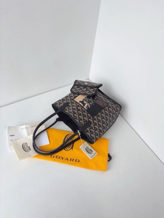✨Goyard|Anjou mini Tote黑色老花法鬥小狗|98新-6
