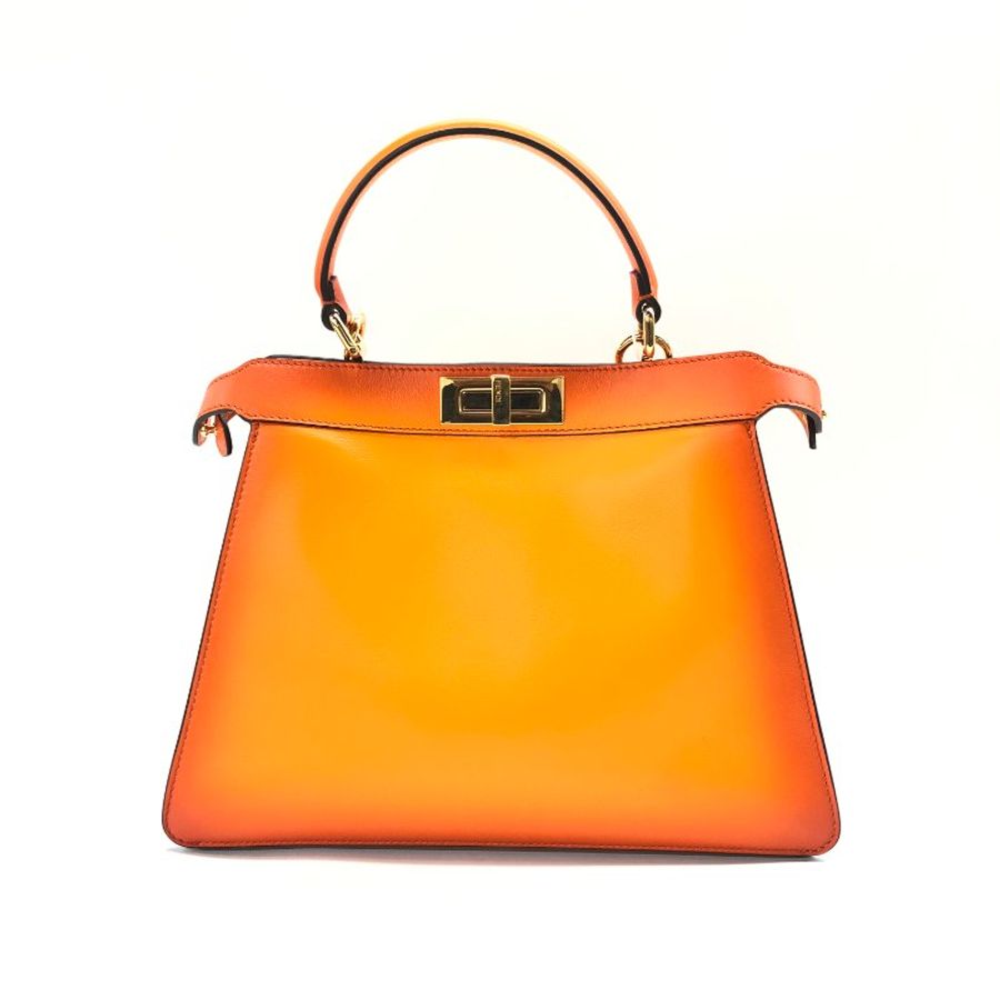 Fendi 橙色 peekaboo 中號 肩背包-1