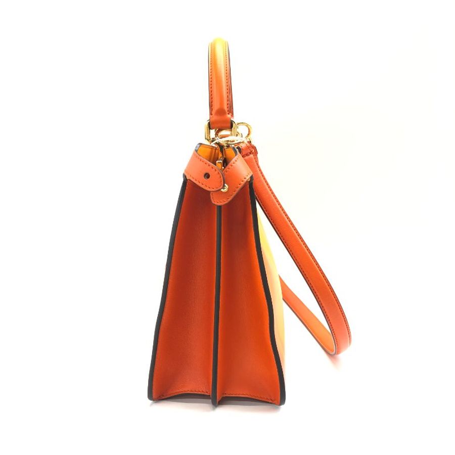 Fendi 橙色 peekaboo 中號 肩背包-3