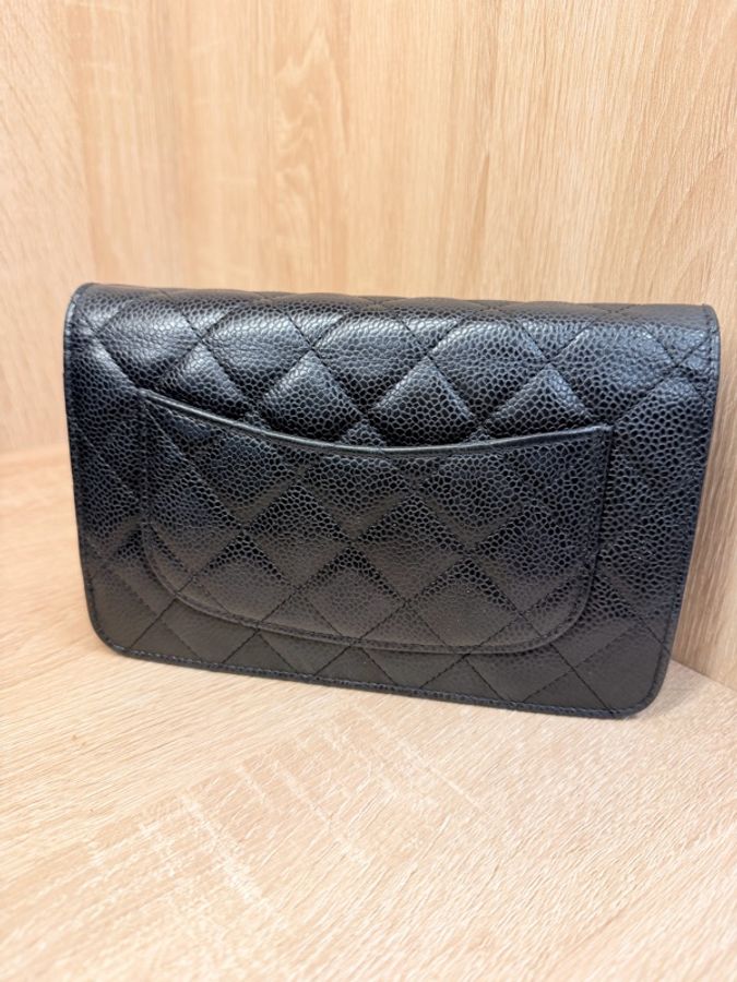 Chanel 黑金荔枝皮WOC-2