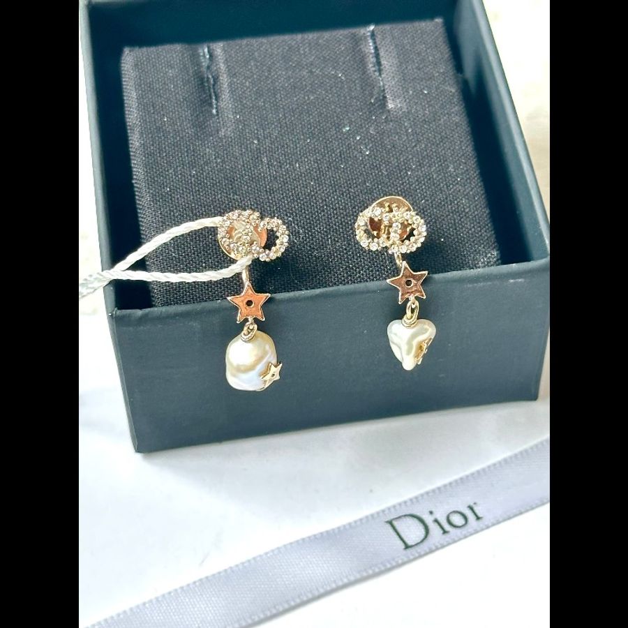 Dior/迪奧 星星巴洛克珍珠耳釘-2