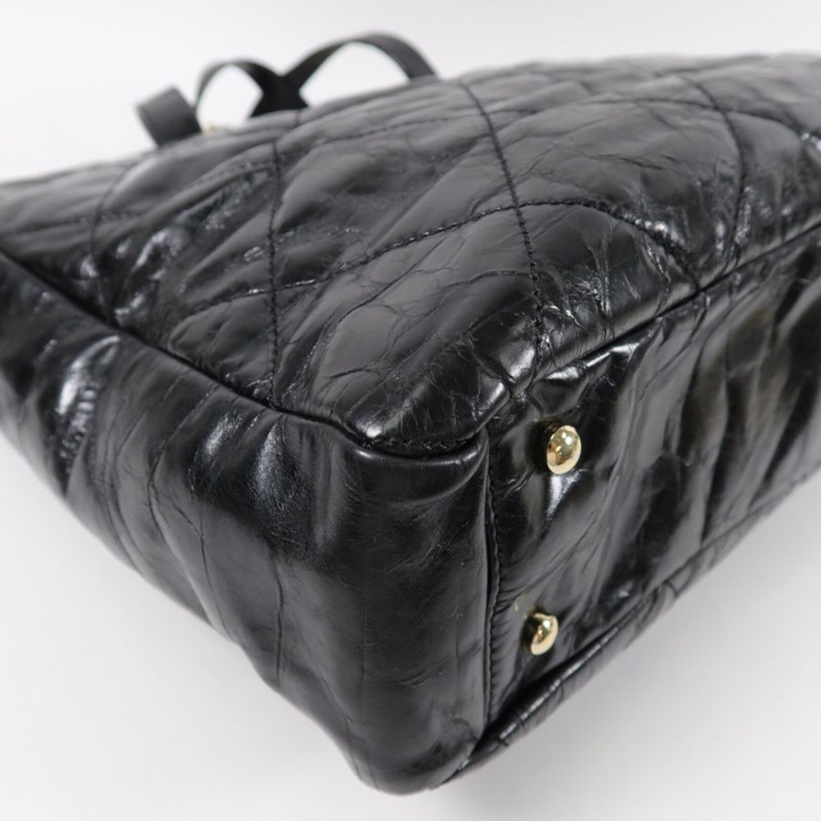 CHANEL 牛皮皮革2way Shoulder bag手挽肩背兩用袋-17