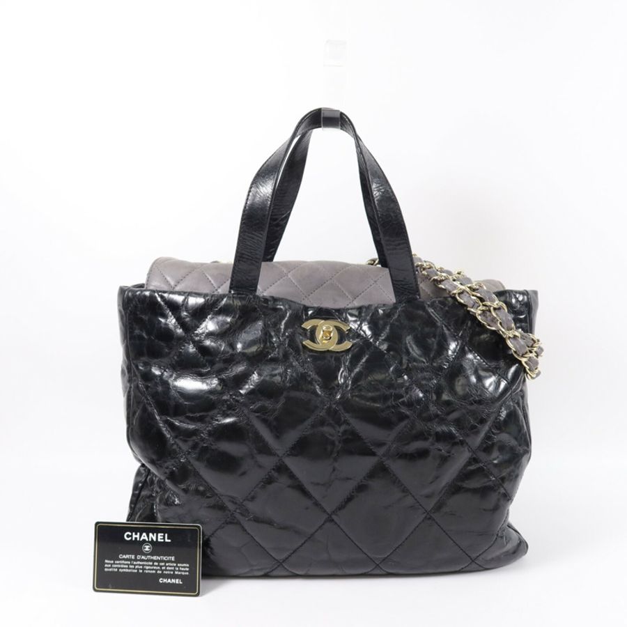 CHANEL 牛皮皮革2way Shoulder bag手挽肩背兩用袋-18