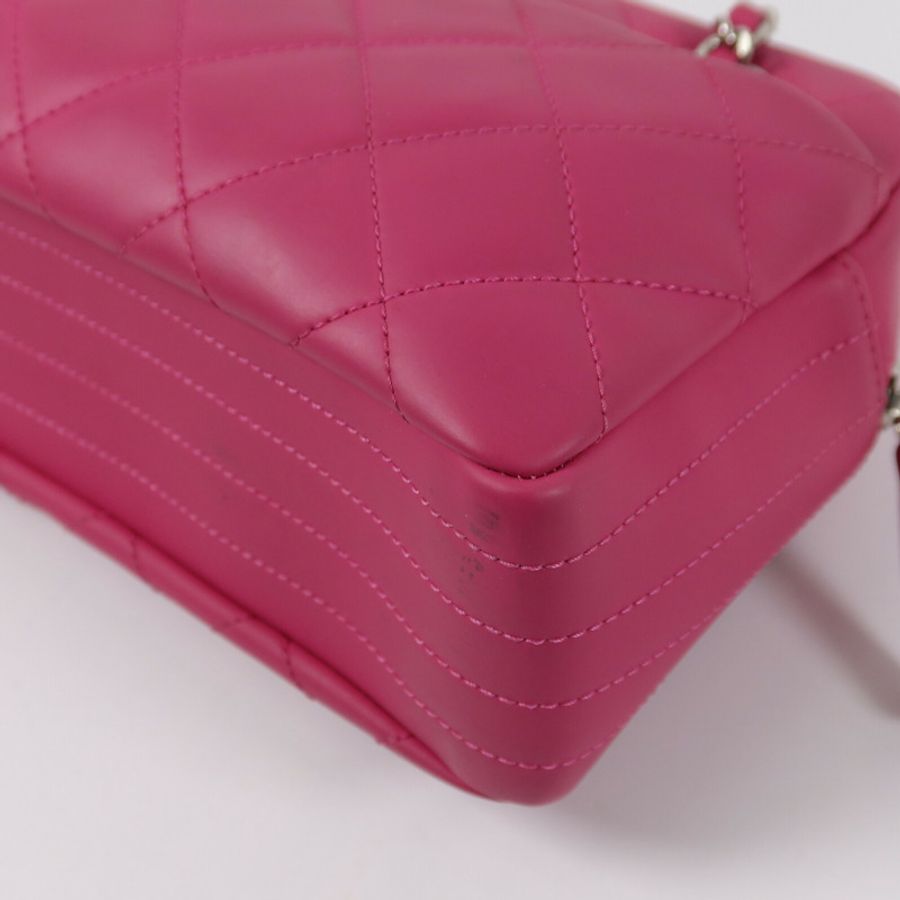 CHANEL Rubber Coco Rain Camera Bag鏈帶肩背袋-12