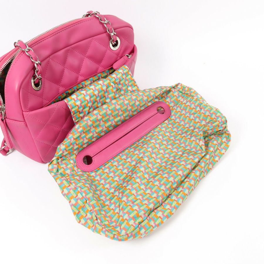 CHANEL Rubber Coco Rain Camera Bag鏈帶肩背袋-14