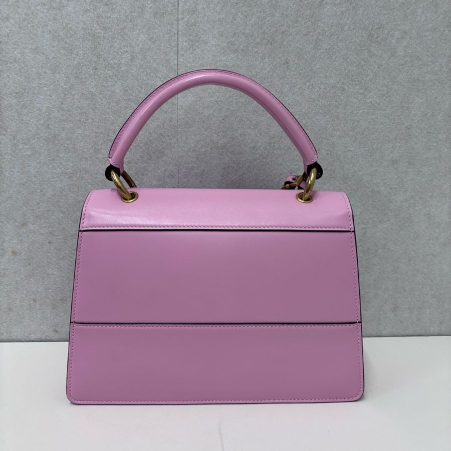 Gucci 全皮粉色瑪格麗特 黑標024-2