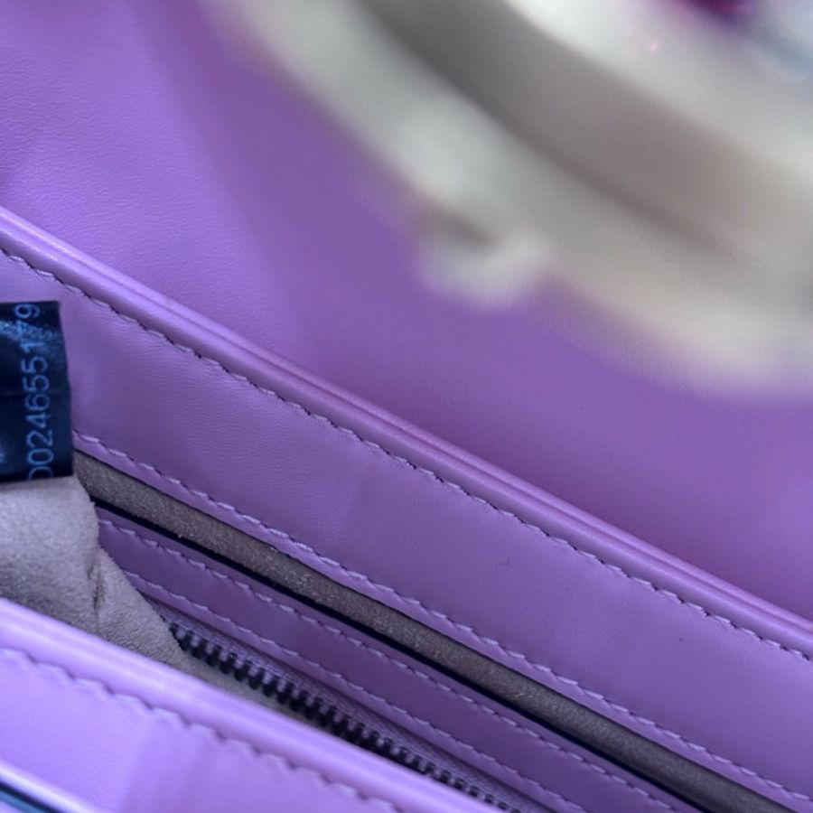 Gucci 全皮粉色瑪格麗特 黑標024-8