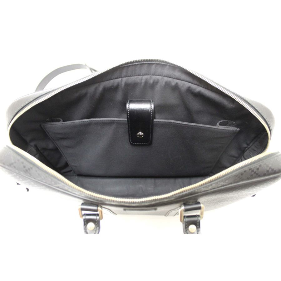 Gucci Black Leather Diamante Briefcase Shoulder Bag-13