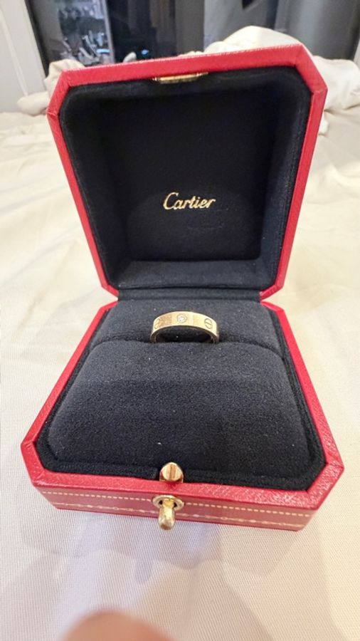 卡地亞Cartier love單鑽戒指 50-4