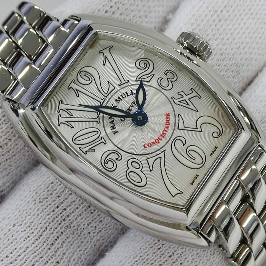 Franck Muller Conquistador 8005LQZ 女士腕錶,品牌,石英,不鏽鋼,銀色-12
