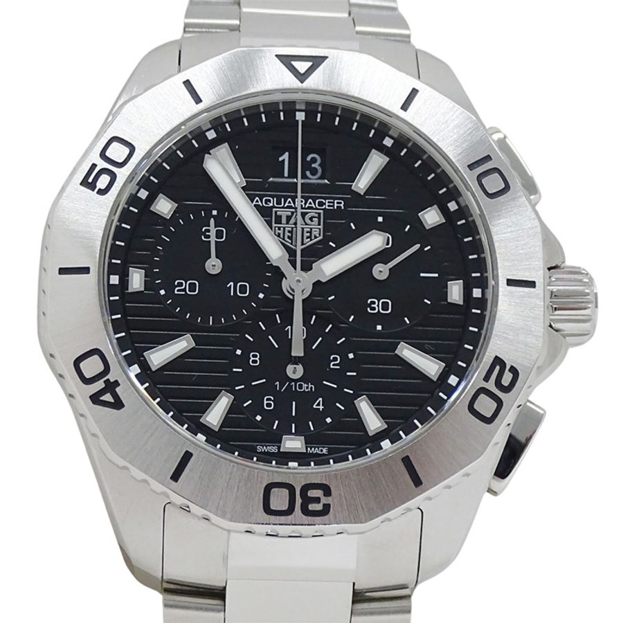 TAG Heuer Aquaracer CBP1110 BA0627 男士腕錶,專業 200 系列,石英機芯,不銹鋼 (SS),銀色和黑色。-1