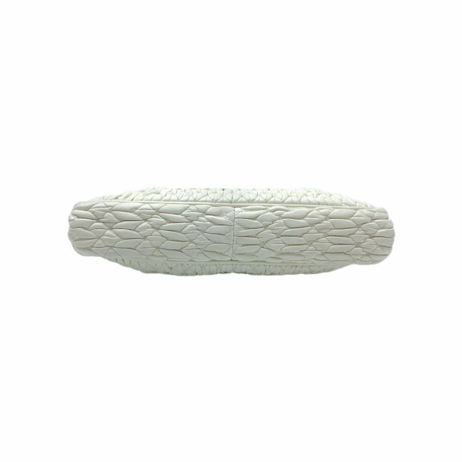 Miu Miu 白色 褶皺 肩背包-4