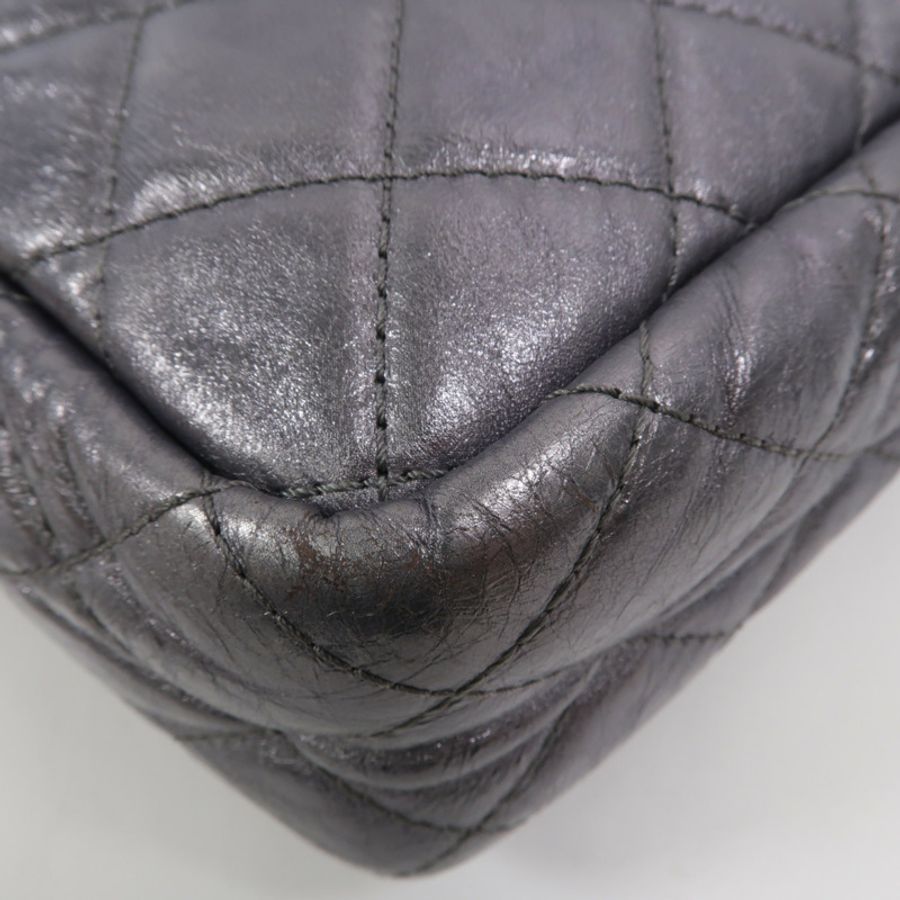 CHANEL 牛皮皮革2.55鏈帶肩背袋-9